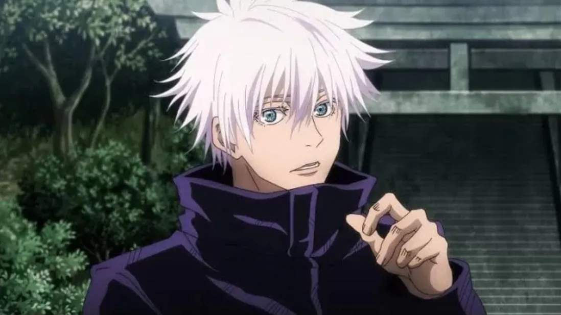 Satoru Gojo dari Jujutsu Kaisen dengan gaya rambutnya yang super cool?