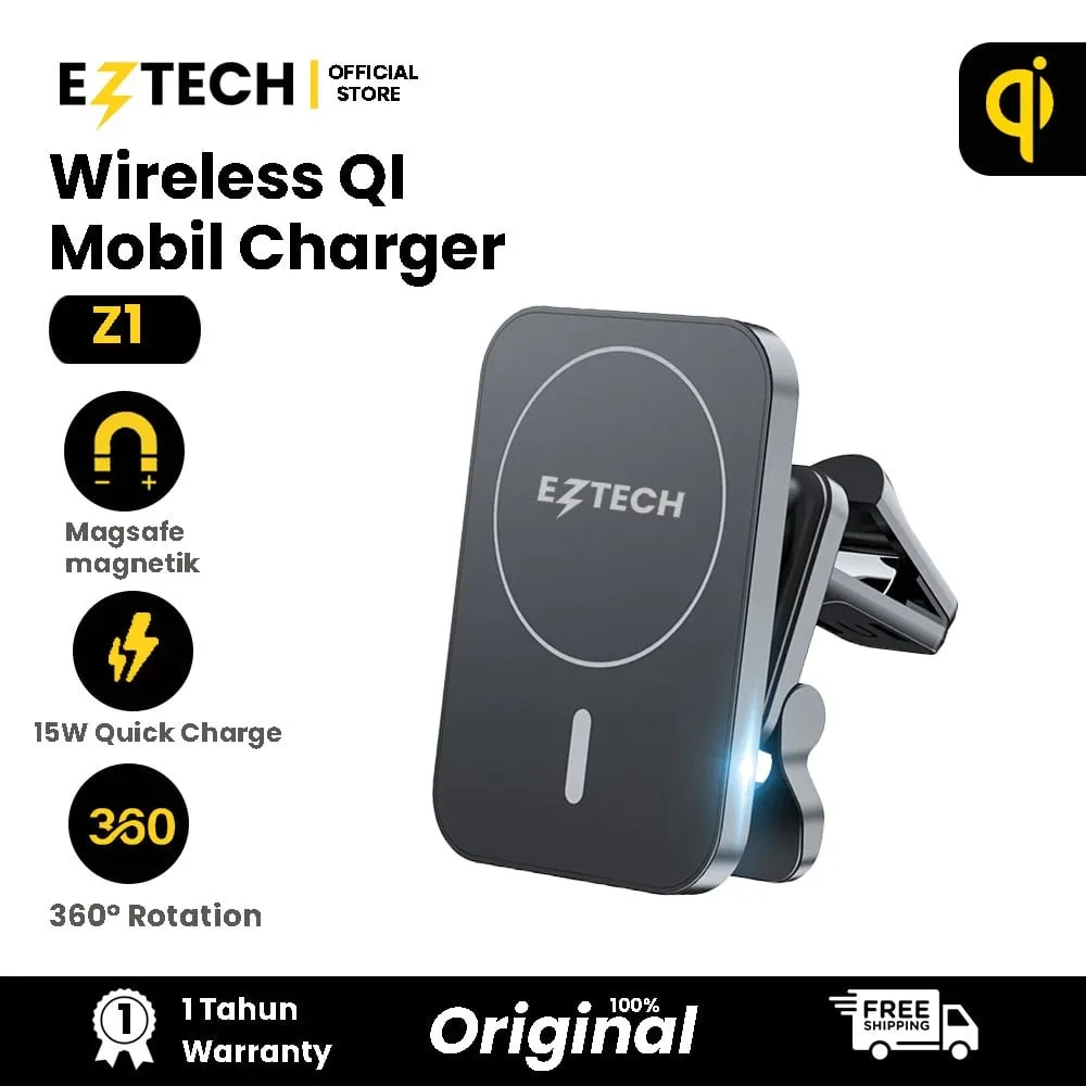 Magnetic car charger. (Shopee/ EZTECH Indonesia Official Store)