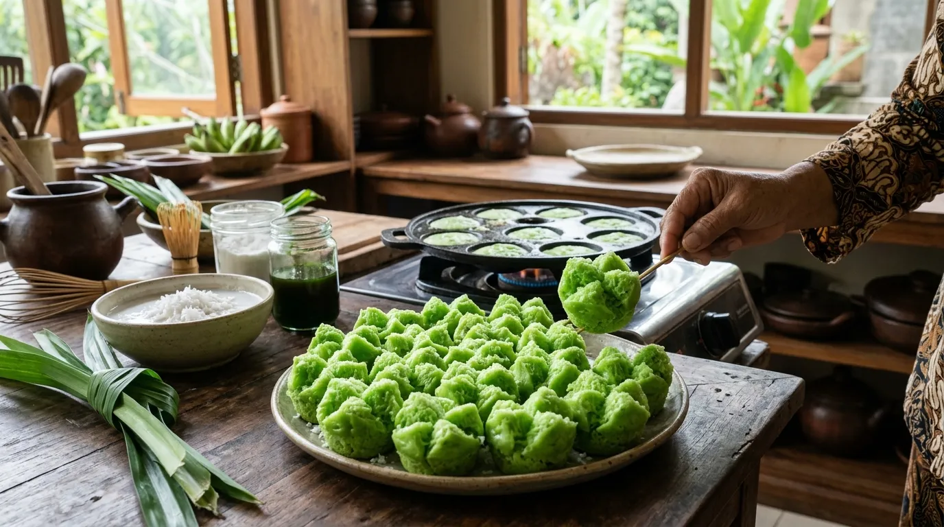 Resep Carabikang Pandan Kelapa yang Mekar (AI Generated)