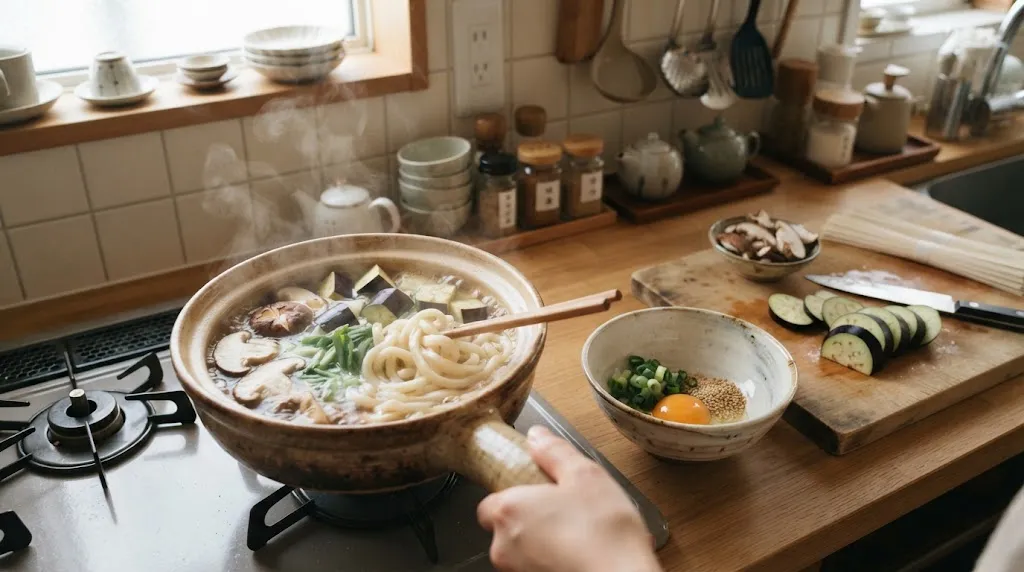 Tips Hasil Maksimal Memasak Chitake Udon (AI Generated)