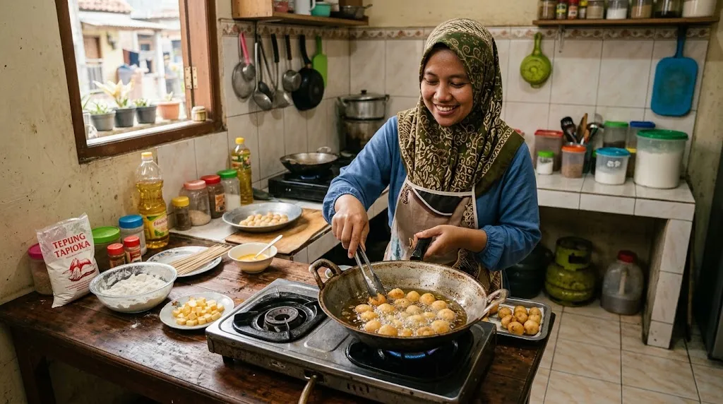 Resep Cilor Isi Keju dengan Saus Mayo Pedas/AI Generated