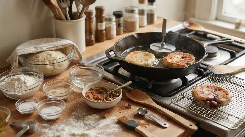 Resep Hotteok Korea, Pancake Isi Gula Merah dan Kayu Manis (AI Generated)