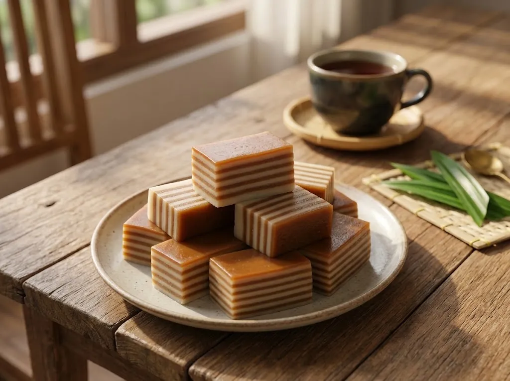 resep kue lapis gula merah (AI generated)