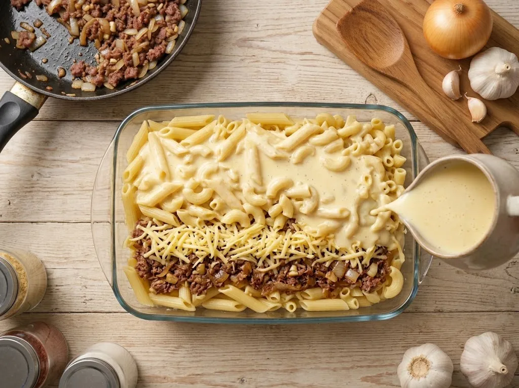 Resep macaroni schotel kukus (AI generated)