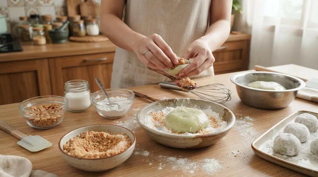 Resep Mochi Sukabumi Isi Kacang Tanah (AI Generated)