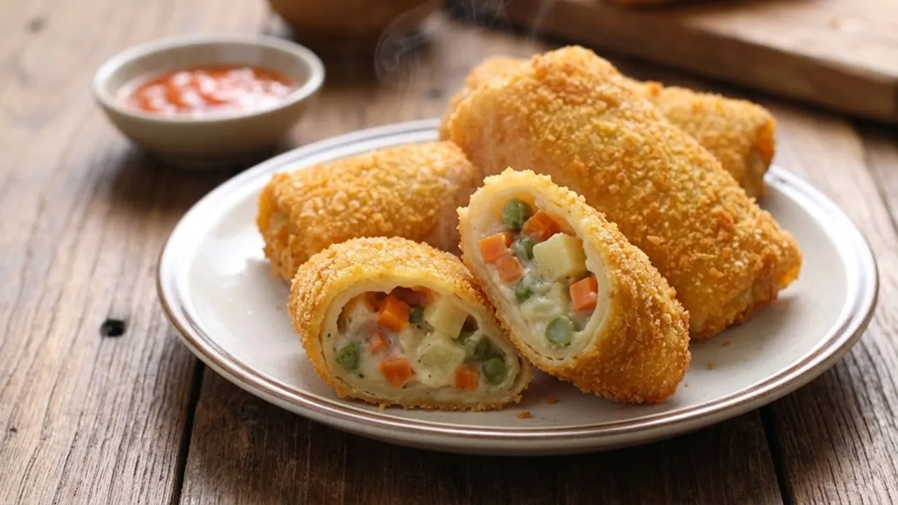 Risoles ragout sayur. [AI Generated]