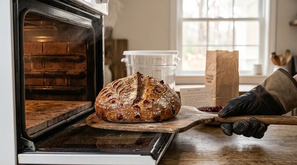 Langkah membuat soft sourdough cranberry cheese. [AI Generated]