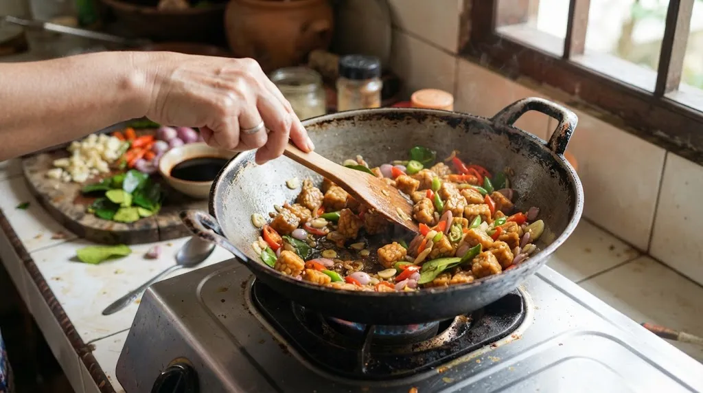 Resep Tempe Oseng Daun Jeruk yang Harum (AI Generated)
