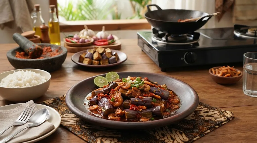 Resep Terong Ebi Balado (AI Generated)