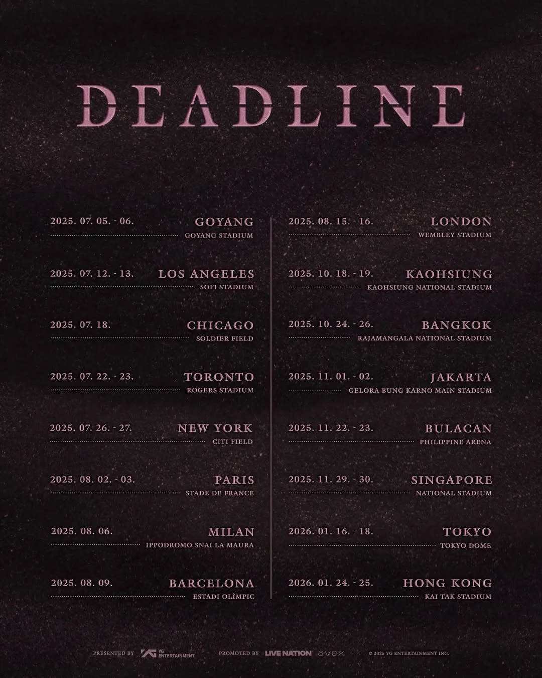 Resmi, BLACKPINK Bakal Konser di GBK pada 1 November 2025 (credit: instagram/blackpinkofficial)