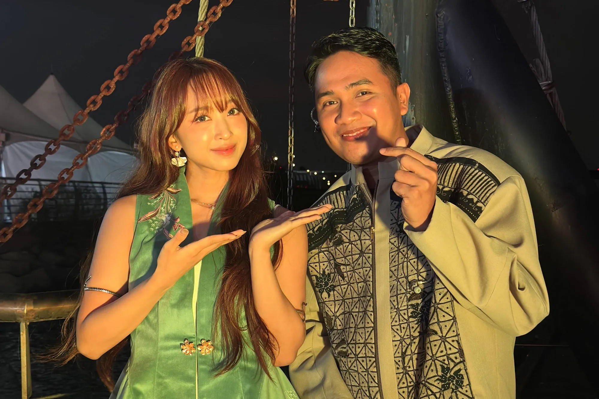 Dita Karang berpose dengan Ridwan LIDA (credit: instagram.com/lida_ridwan17)