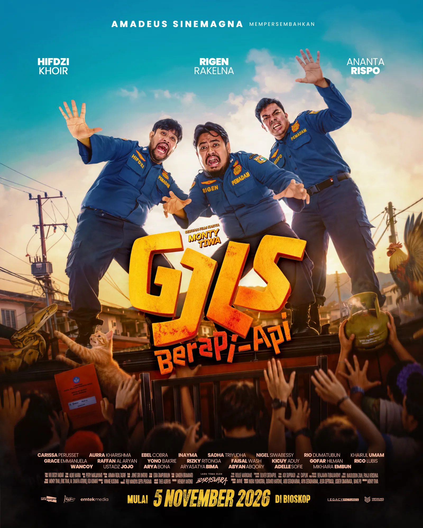 Official poster, sinopsis, jadwal tayang, dan daftar pemain film GJLS: Berapi-Api (source: Liputan6.com/Qorry Layla Aprianti).