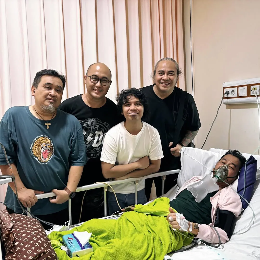 Christian Wibisono ketika melawan sakitnya(credit: instagram.com/rocker.kasarunk)