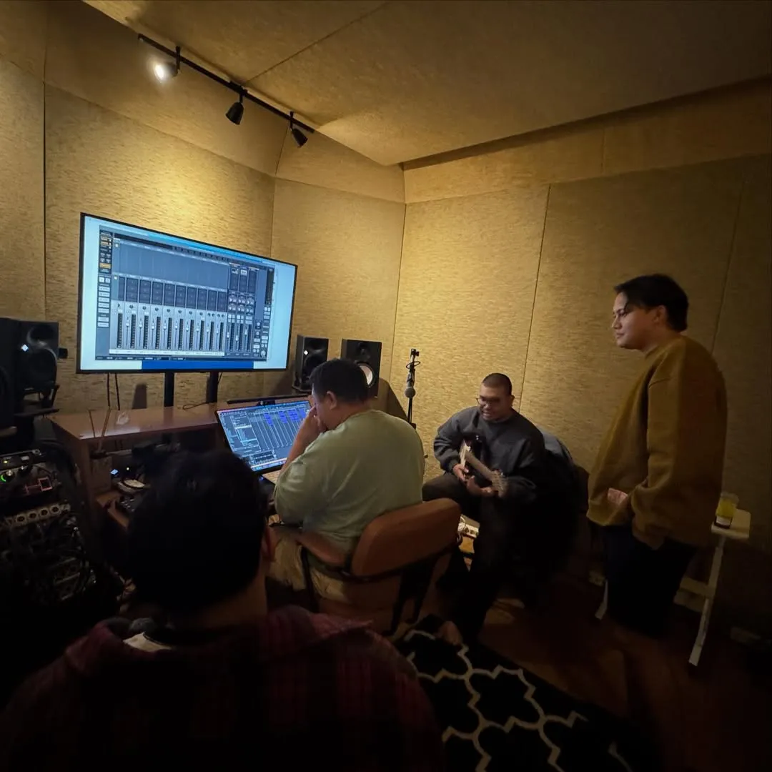 Proses Rekamana Lagu Alamak (cr: instagram.com/iqbalsiregar)