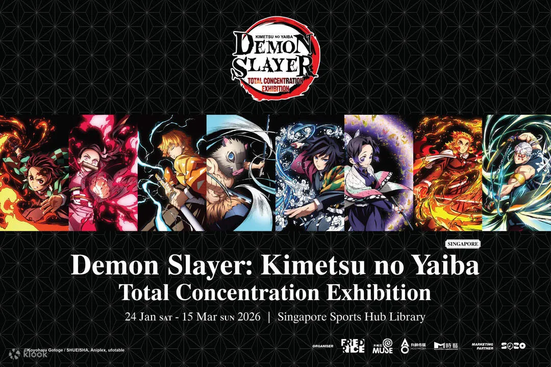 Demon Slayer: Kimetsu no Yaiba Total Concentration Exhibition. (c) Klook