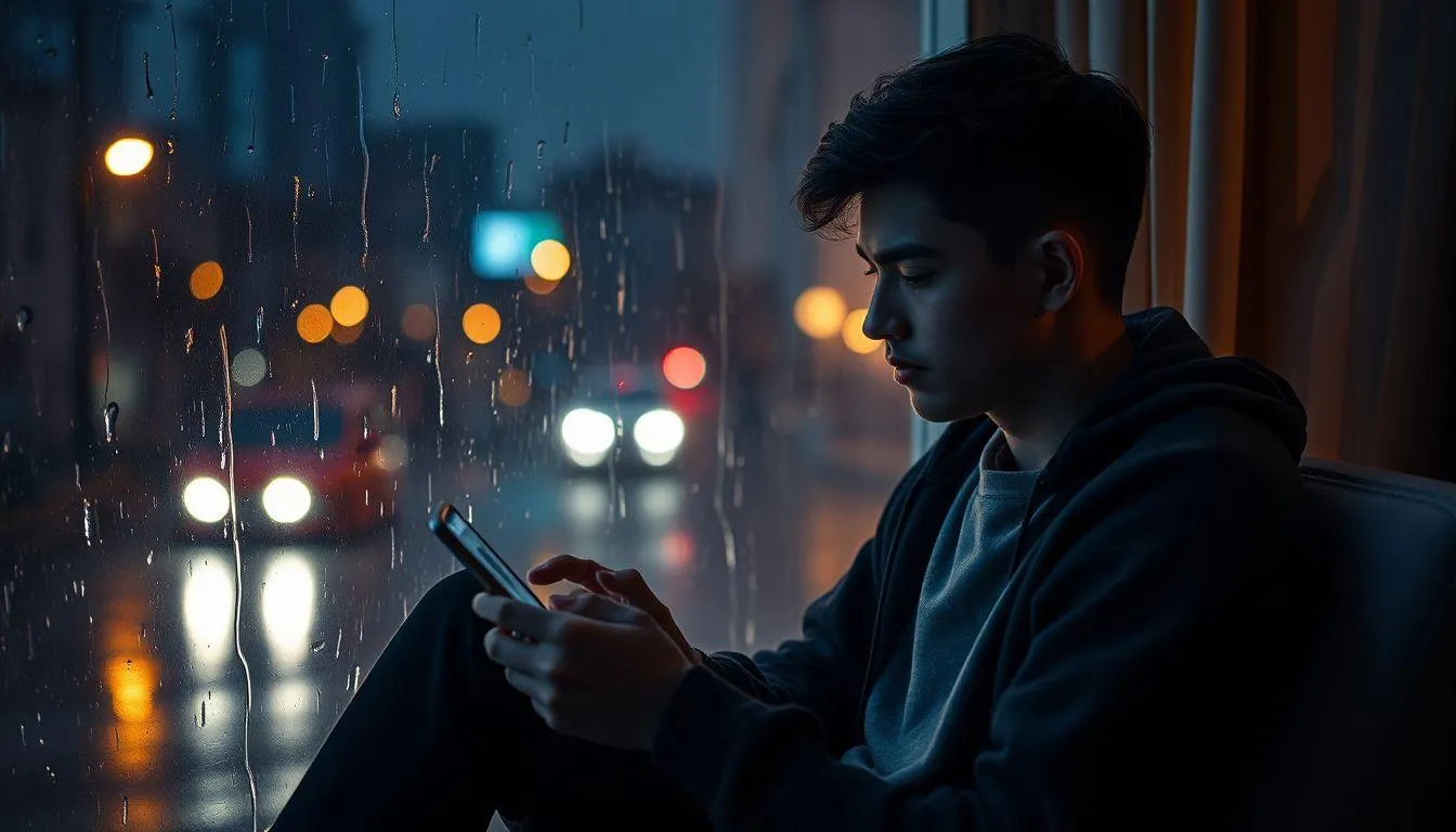 Tips Menulis Sad Caption IG yang Efektif (c) Ilustrasi AI