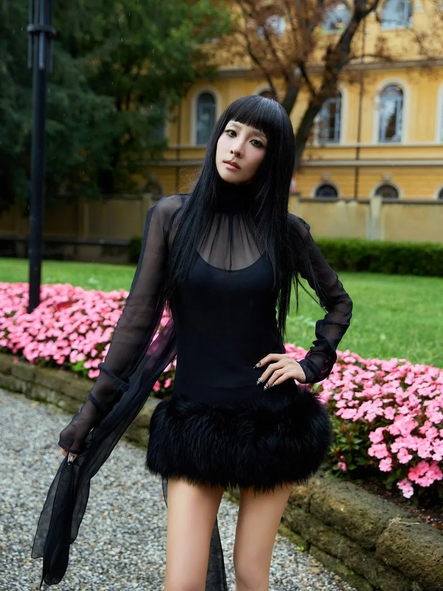 Gaun Mini All Black