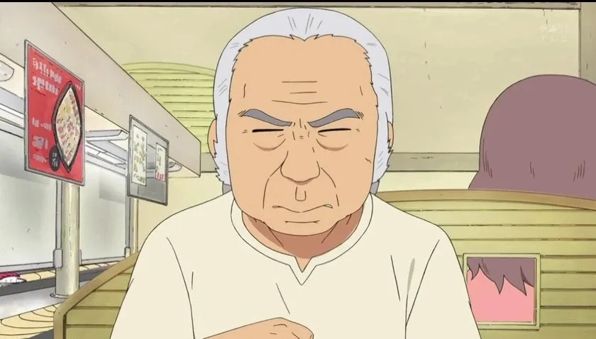 Pria mirip Soeharto di anime Nichijou (Credit: Nichijou Fandom)