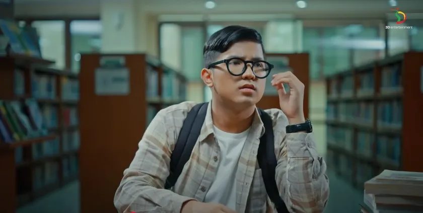 Jirayut tampil sebagai mahasiswa di video musik single terbaru (credit: Youtube.com/3D Entertainment)