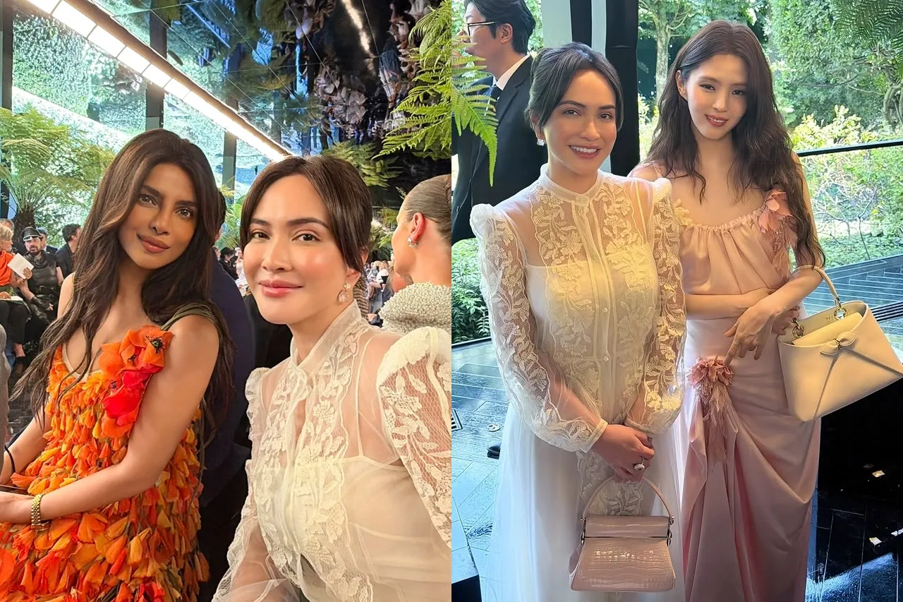 Shandy foto bareng Priyanka Chopra dan Han So Hee © instagram.com/shandyaulia