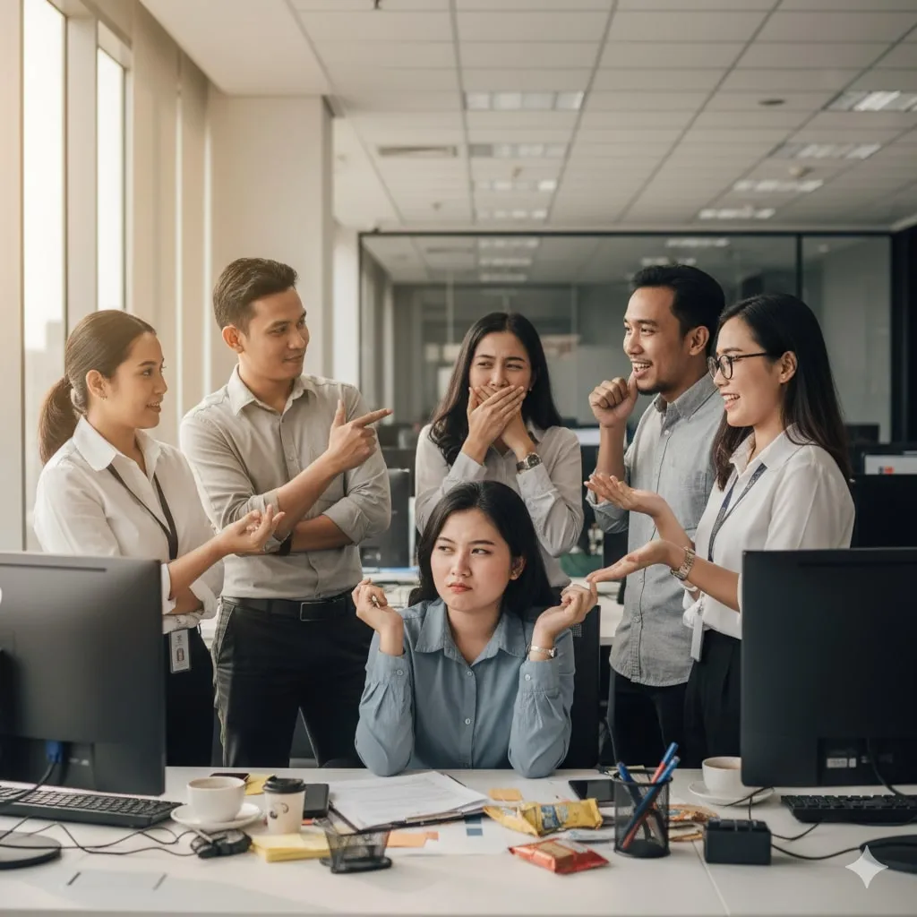 Dampak Positif dan Negatif Penggunaan Sindiran (c) Ilustrasi AI