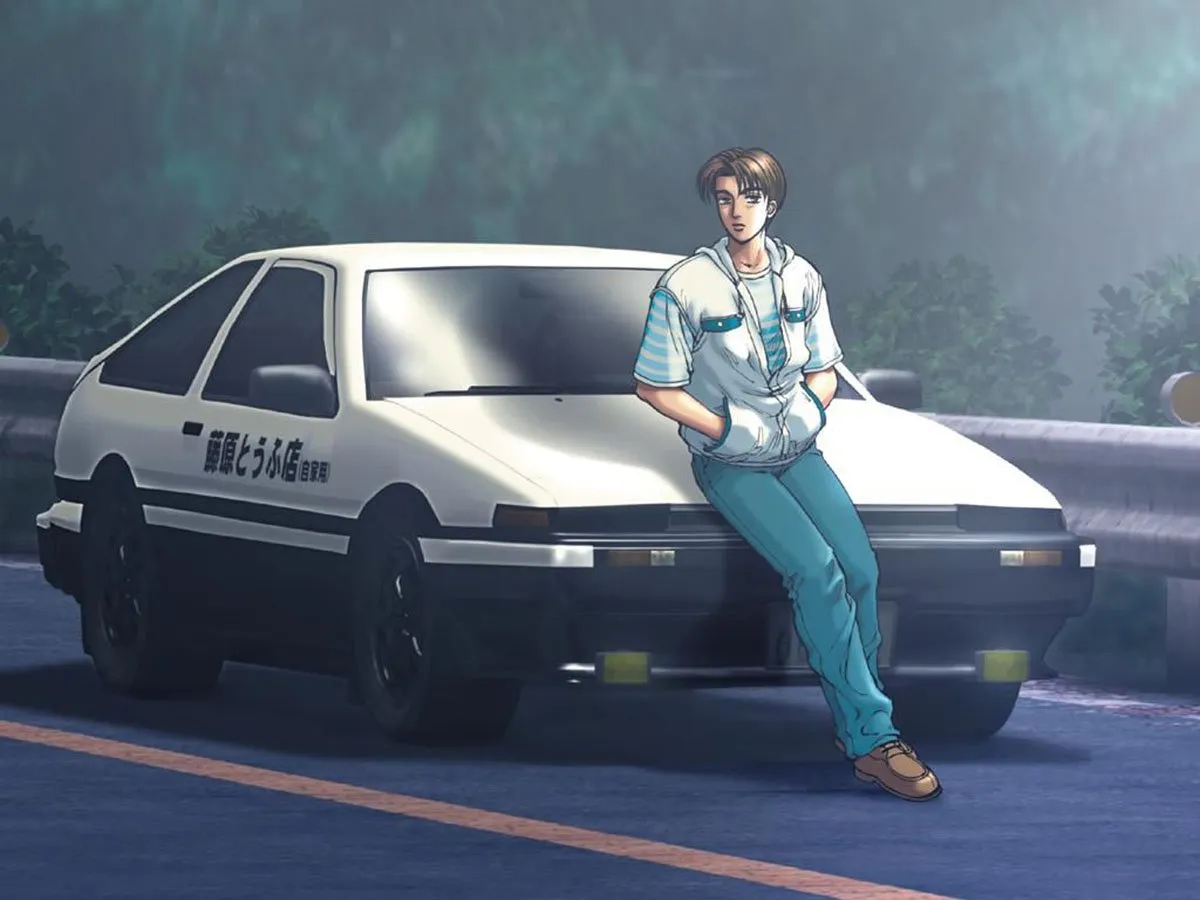 Key Visual Initial D (Credit: x.com/@AcervoDeAnimes)