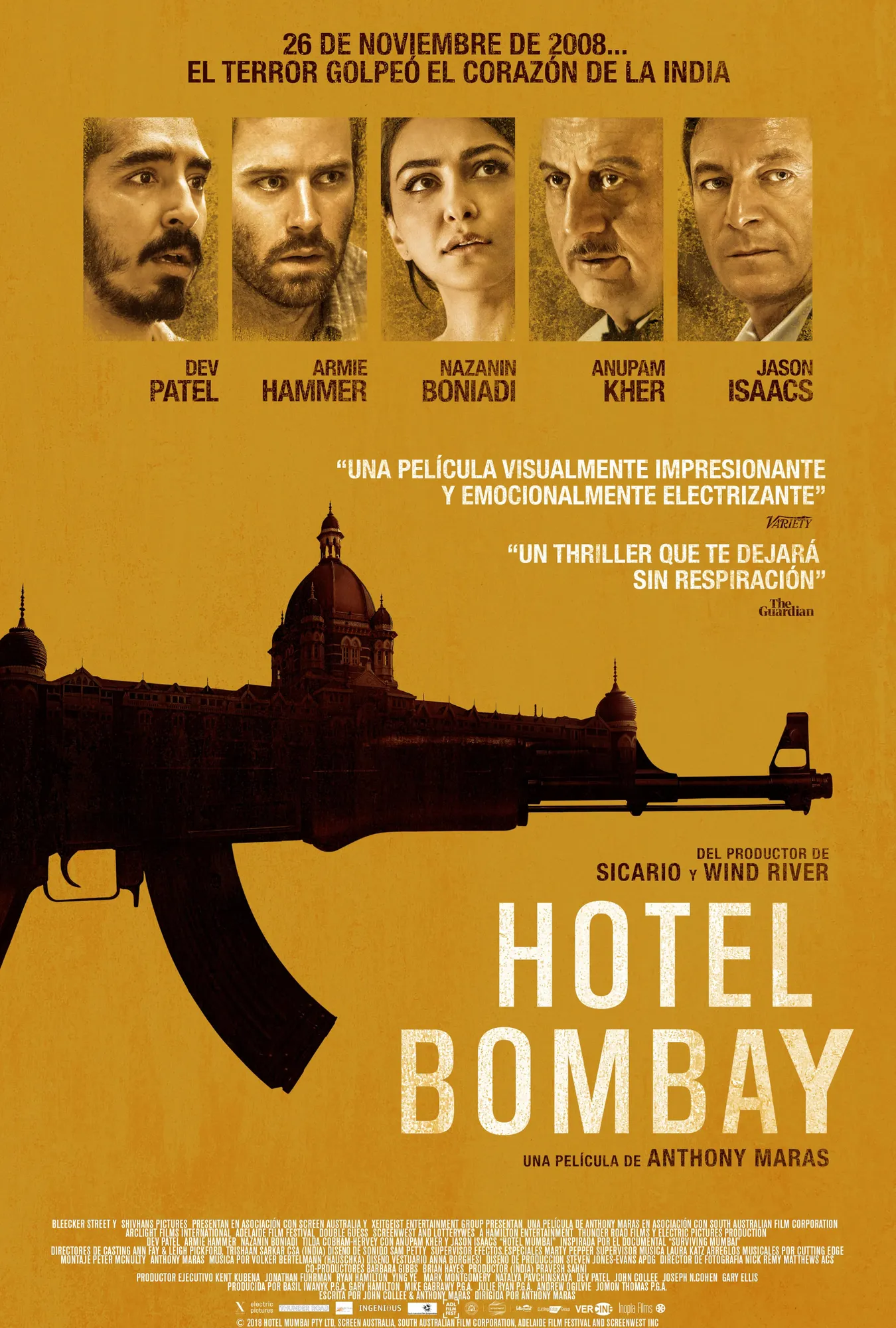 Pemain film HOTEL MUMBAI (credit: Screen Australia)