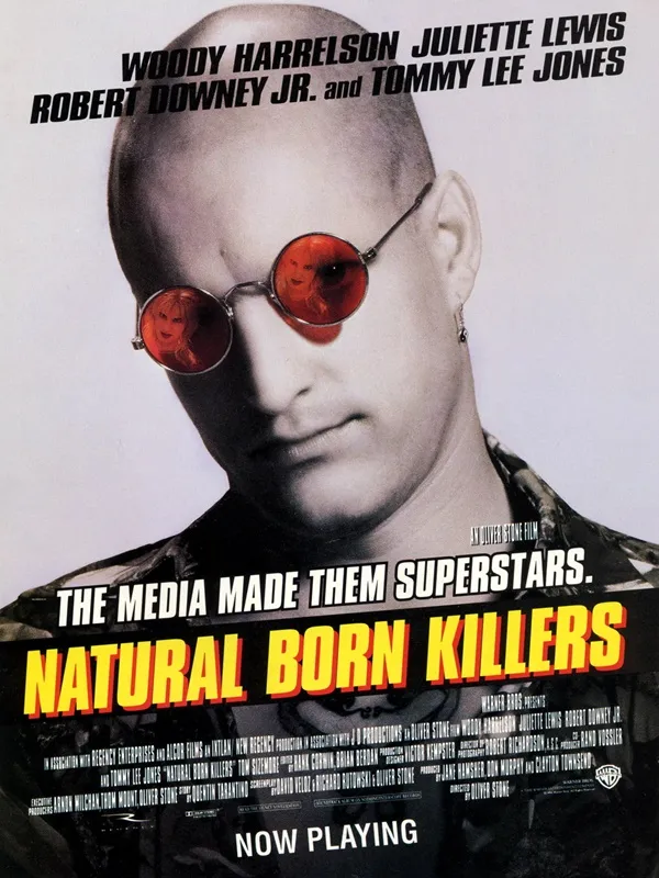 Poster film NATURAL BORN KILLERS  (credit: Warner Bros. Pictures)