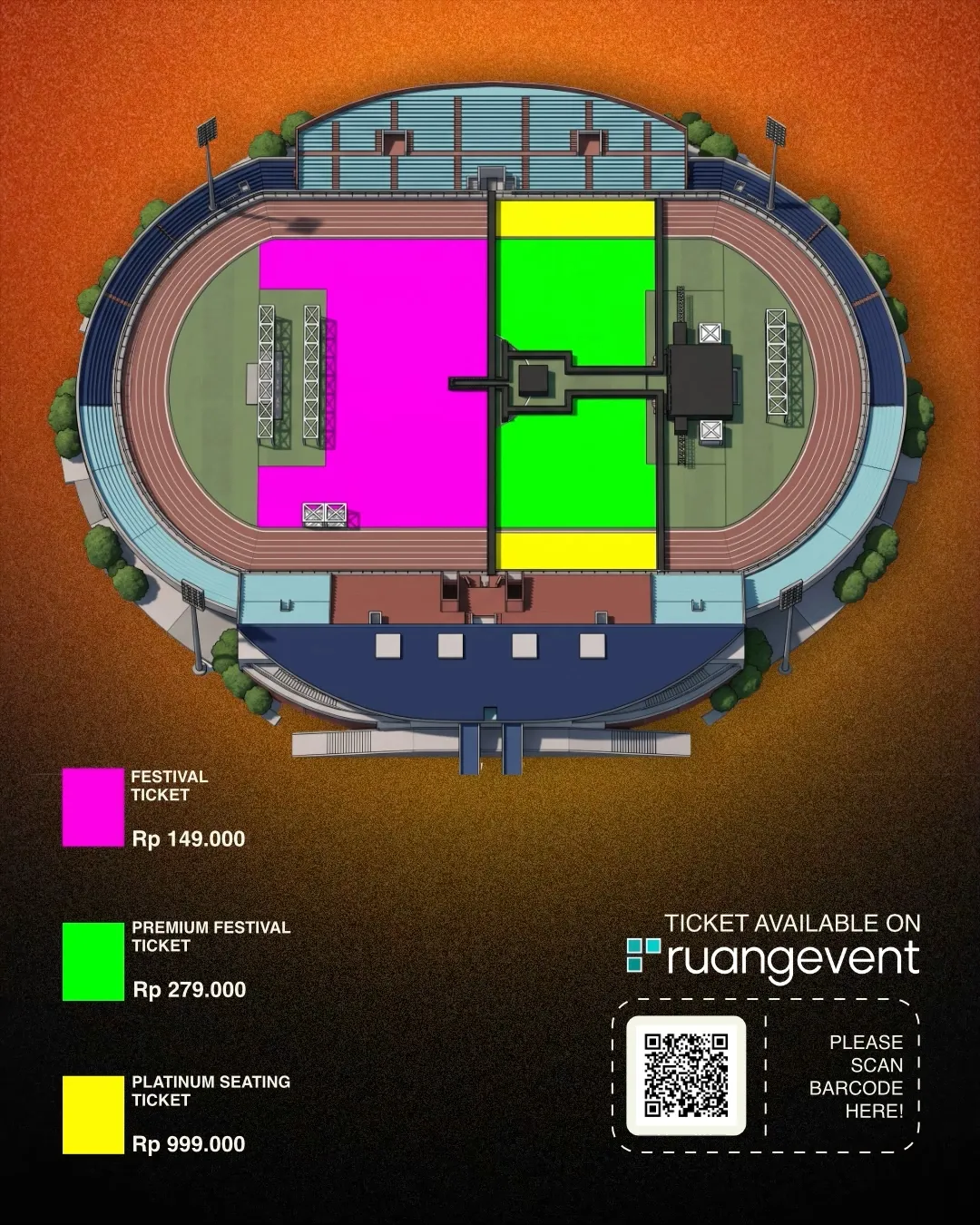 Seating plan konser SOUND OUUUT LOUD 2026 (instagram.com/soundouuutloud)