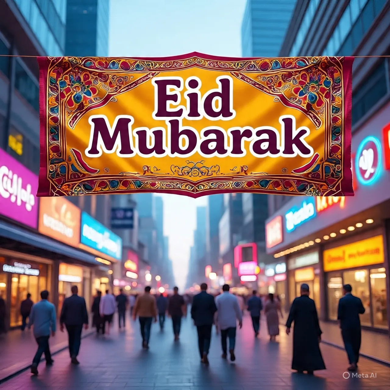 Fakta Menarik Seputar Tradisi Spanduk Lebaran di Indonesia (c) Ilustrasi AI