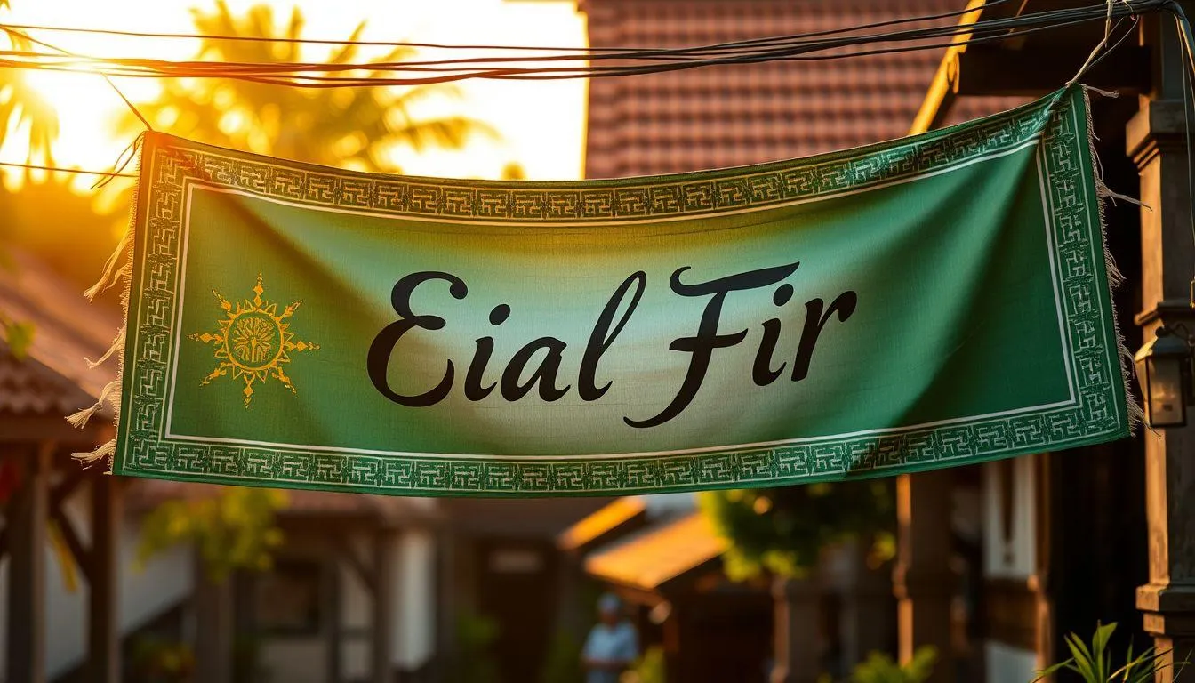 Ucapan Spanduk Idul Fitri dalam Bahasa Daerah (c) Ilustrasi AI