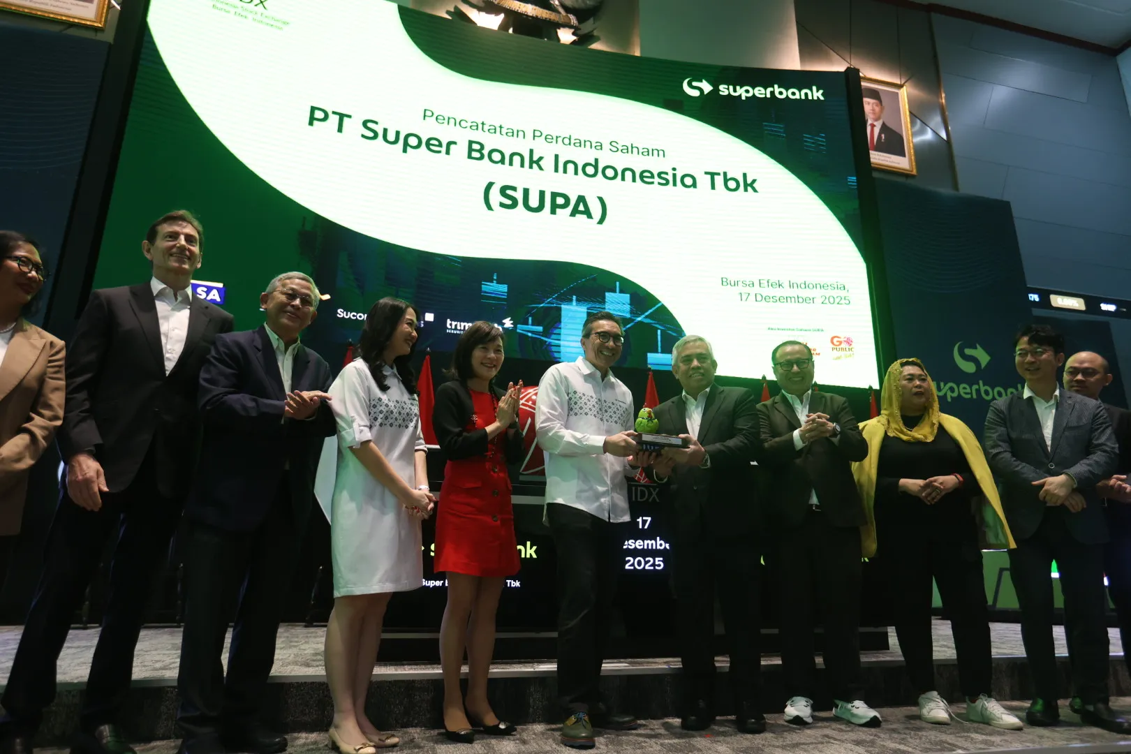 Superbank menjadi emiten bank digital ke-8 di Bursa Efek Indonesia (BEI) / Â© KapanLagi.com/Budy Santoso