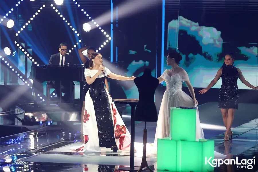 Rossa saat tampil di TikTok Awards 2025 Â© KapanLagi.com/Budy Santoso