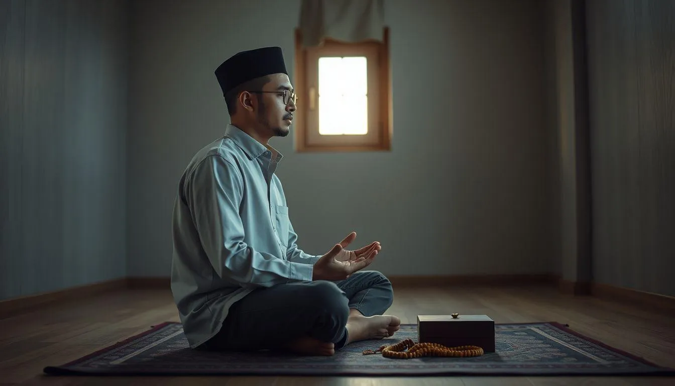 1. Persiapan dan Niat Sholat Istikharah (c) Ilustrasi AI