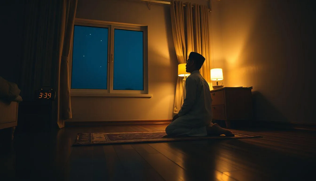 Waktu Terbaik dan Jumlah Rakaat Sholat Tahajud (c) Ilustrasi AI