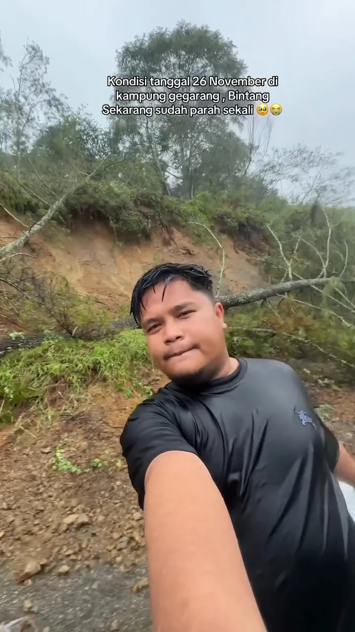 Taufiq LIDA di Lokasi Longsor © instagram.com/lida2018_taufiq