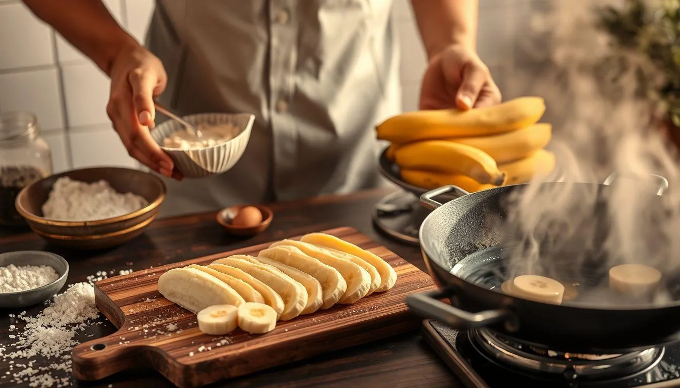 Langkah-Langkah Membuat Pisang Goreng (c) Ilustrasi AI