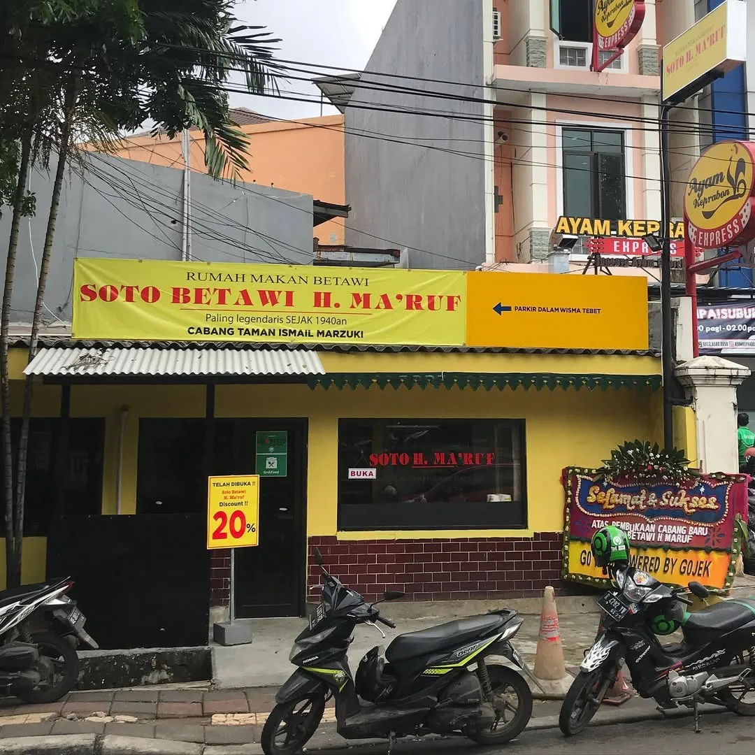 Tempat Bukber Jakarta/Instagram @sotohmaruf 