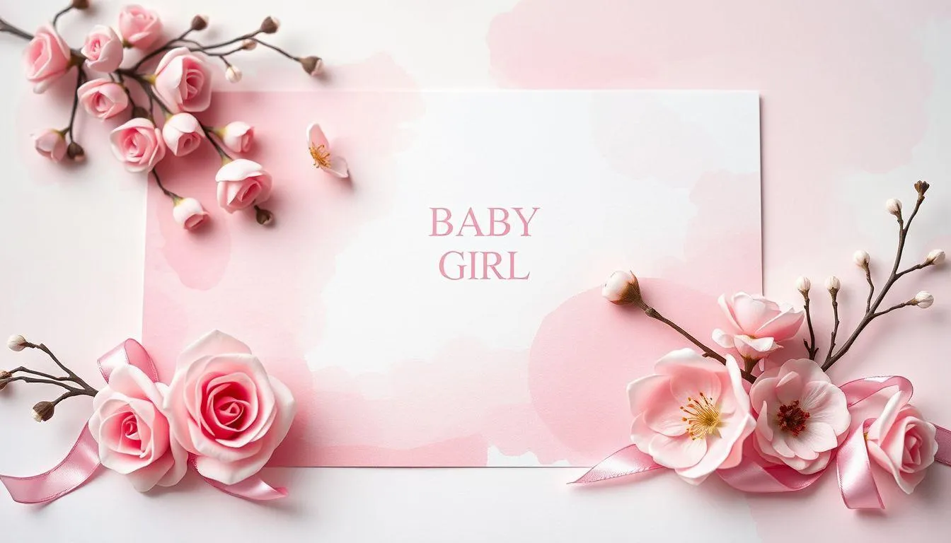 Pengertian dan Fungsi Template Kartu Ucapan Kelahiran Bayi Perempuan (c) Ilustrasi AI