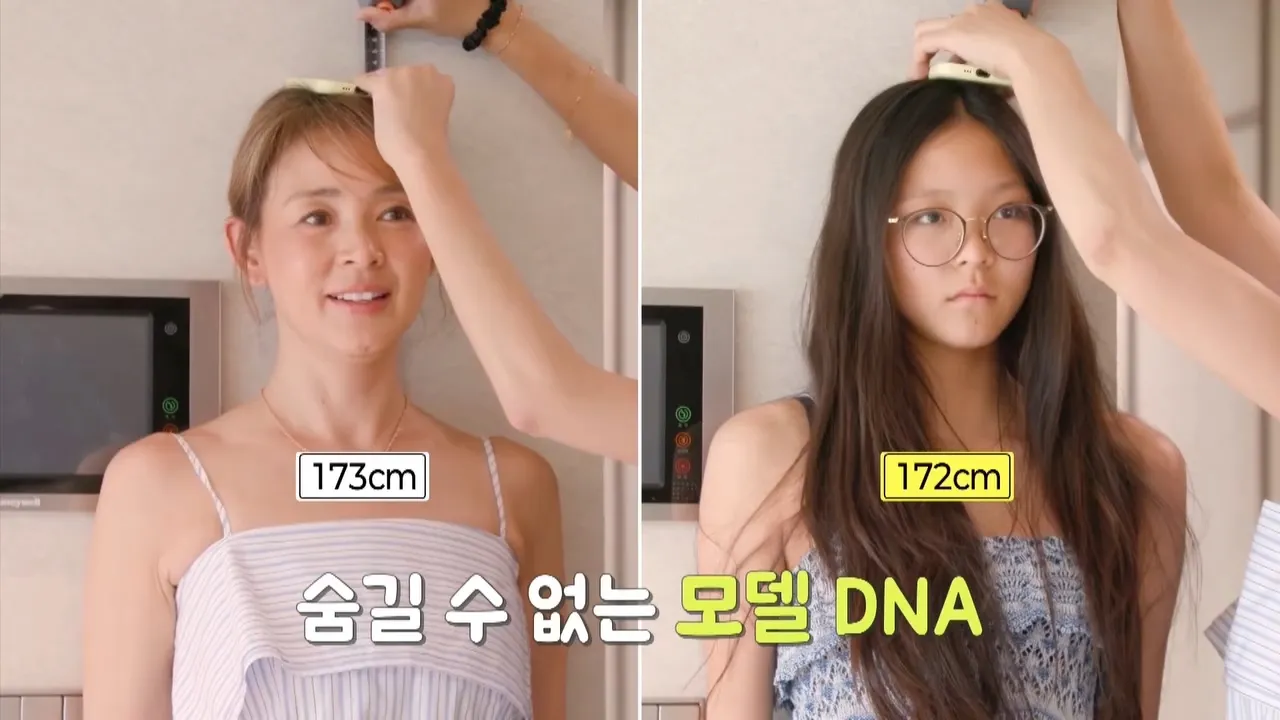 Tinggi Badan Yano Shiho dan Choo Sarang (credit: instagram.com/funstaurant_kbs)