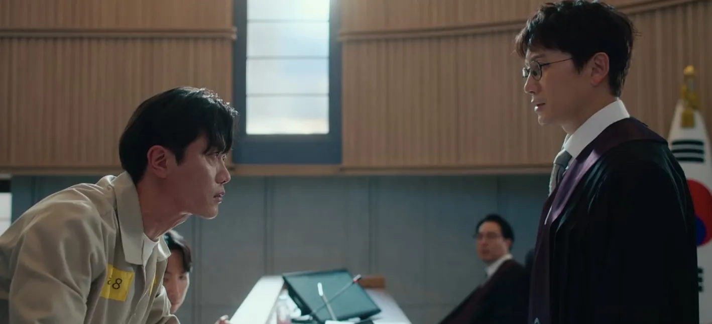 Park Hee Soon vs Ji Sung di THE JUDGE RETURNS (credit: MBC)