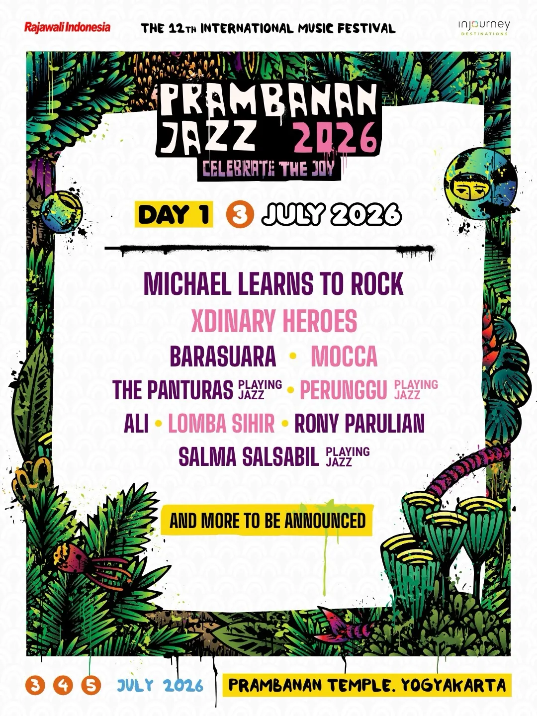 Daftar line up rambanan Jazz 2026 (credit: Instagram.com/prambananjazz)