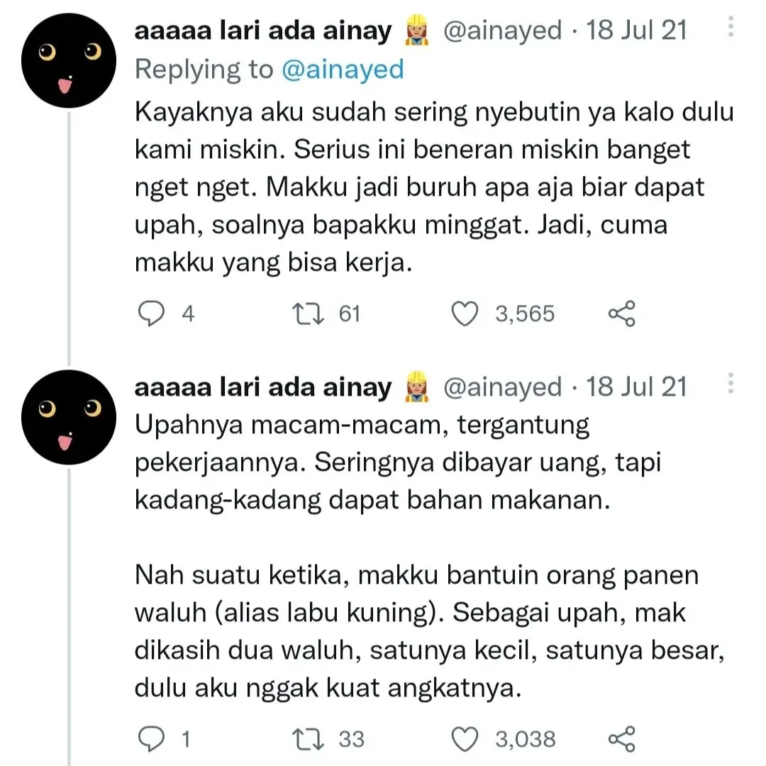 Bermula dari Thread Viral di X  (credit: Instagram.com/ainthebooks/)