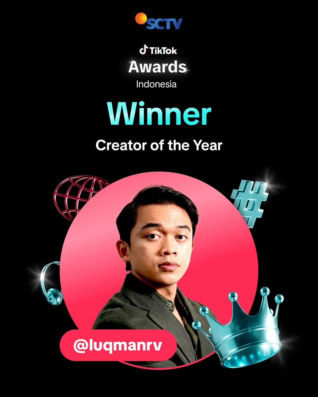 Kak Kev Creator of the Year di TikTok Awards Indonesia 2025 (cr:instagram.com/tiktokofficialindonesia)