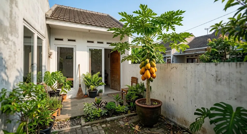 Tips Menanam Pepaya di Halaman Sempit agar Tetap Bisa Berbuah