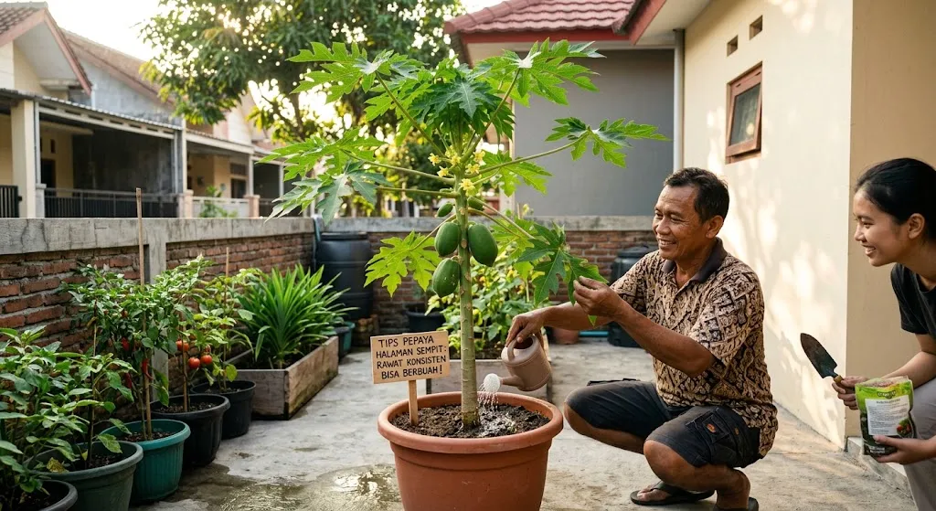 Tips Menanam Pepaya di Halaman Sempit agar Tetap Bisa Berbuah