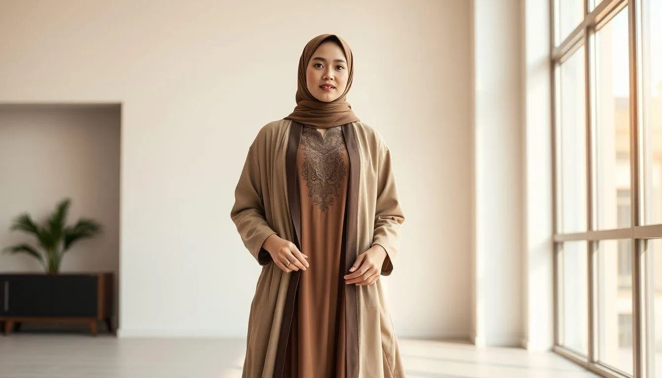 4. Teknik Layering untuk Tampilan Tunik Lebih Dinamis (c) Ilustrasi AI