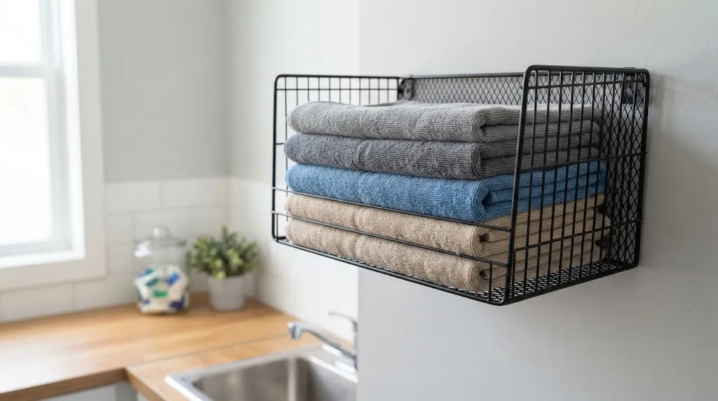 Menyimpan Lap Microfiber di Tempat Terbuka. (AI Generated)