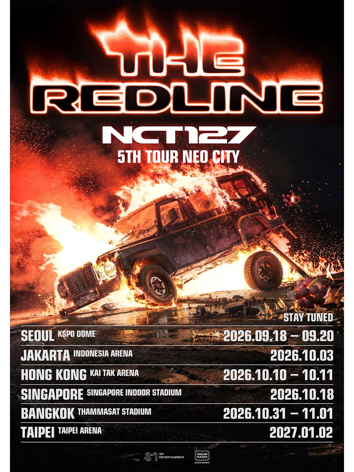 Poster Konser THE REDLINE NCT 127 (credit: instagram.com/nct127)