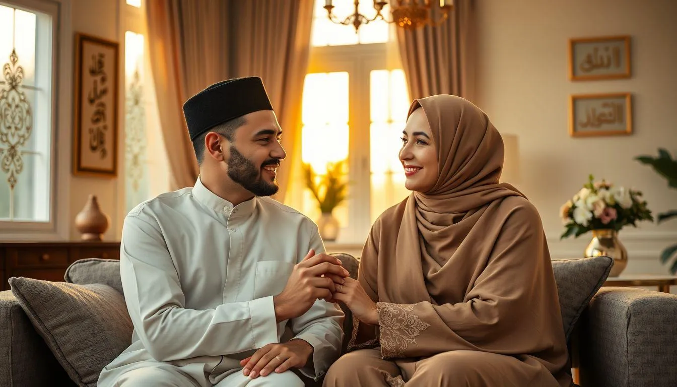 Tips Menyampaikan Ucapan Anniversary Pernikahan Islami (c) Ilustrasi AI